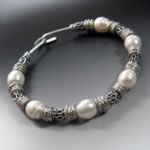Thai Sterling Bracelet Pearles Silver Beads Thai Sterling Bracelet Pearles Silver Beads